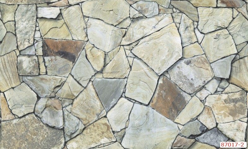 Giấy dán tường 3d giả đá tự nhiên là một phần trang trí nội thất sống động để tạo ra một không gian sống thú vị.